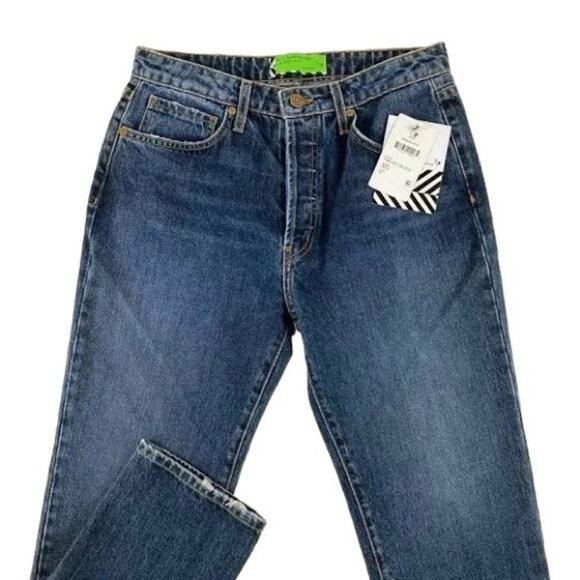 NWT Free People’s Sandrine Rose Jeans Women’s Size 24 Button Front Premium - Picture 1 of 8